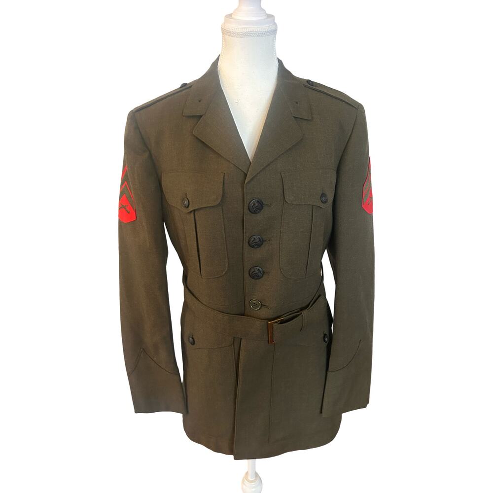 1957–1961 USMC Wool Service Coat w/ Original Corporal Chevrons